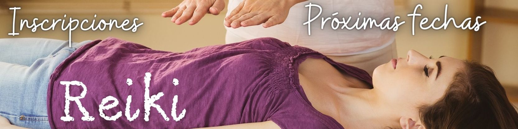 Sección inscripciones en los cursos de reiki