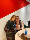 foto con Raquel