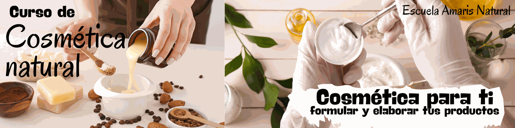 Cabecera Curso de Cosmética natural &quot;Cosmética para ti&quot;