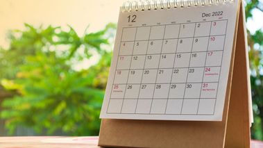 Un calendario de actividades para consultar