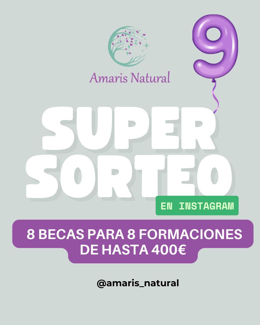 Super sorteo 8 becas en el 9 aniversario Super sorteo becas