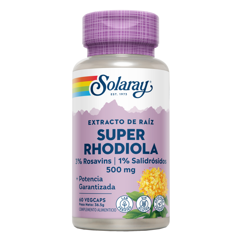 Super Rhodiola Root Extract 60 VegCaps Solaray
