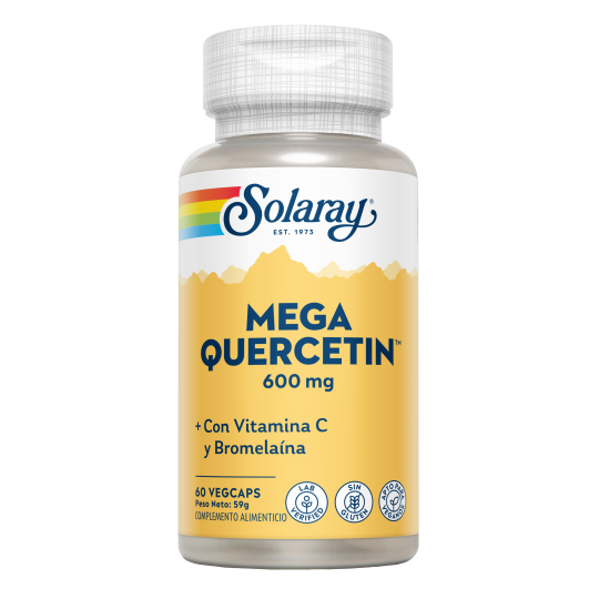 Mega Quercetin 600Mg SinGluten Vegan 60caps Solaray