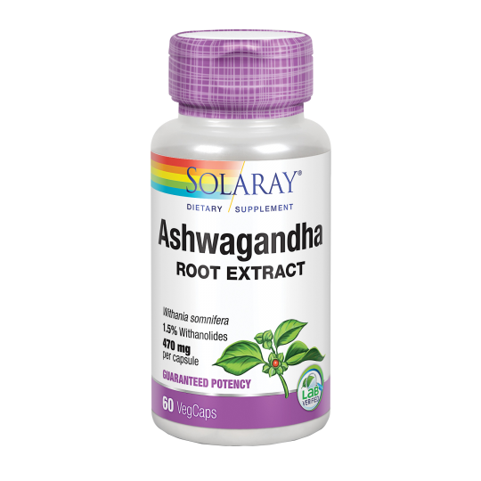 Ashwagandha 470mg 60cap. Solaray