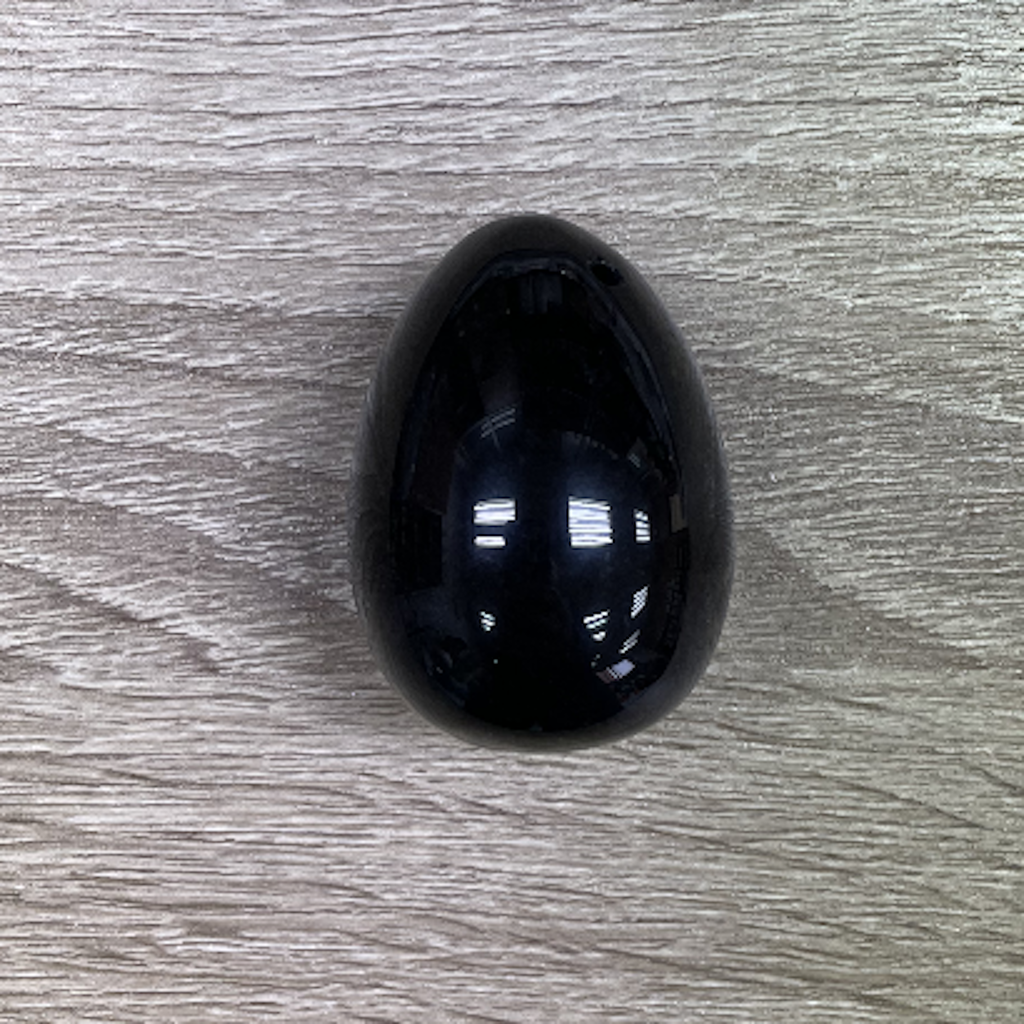 Huevo Obsidiana negra 38x50 mm.