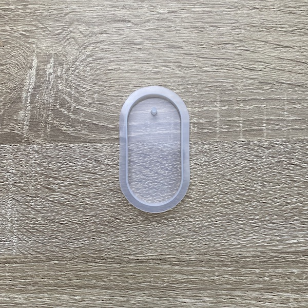 Molde de silicona ambientador ovalado liso