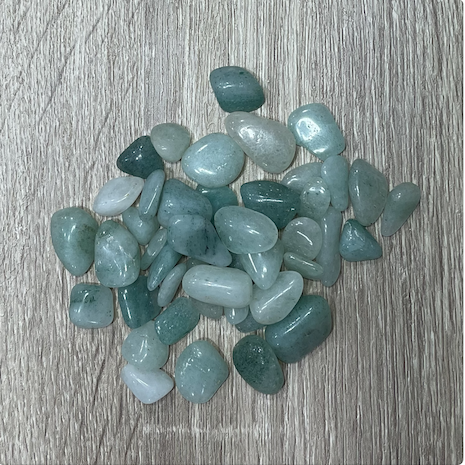 Cuarzo Verde para botella de cristal 15 uds aprox