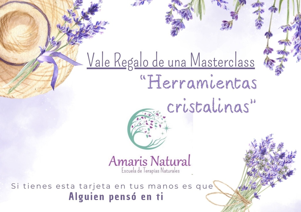 Vale regalo: MasterClass &quot;Herramientas cristalinas&quot;