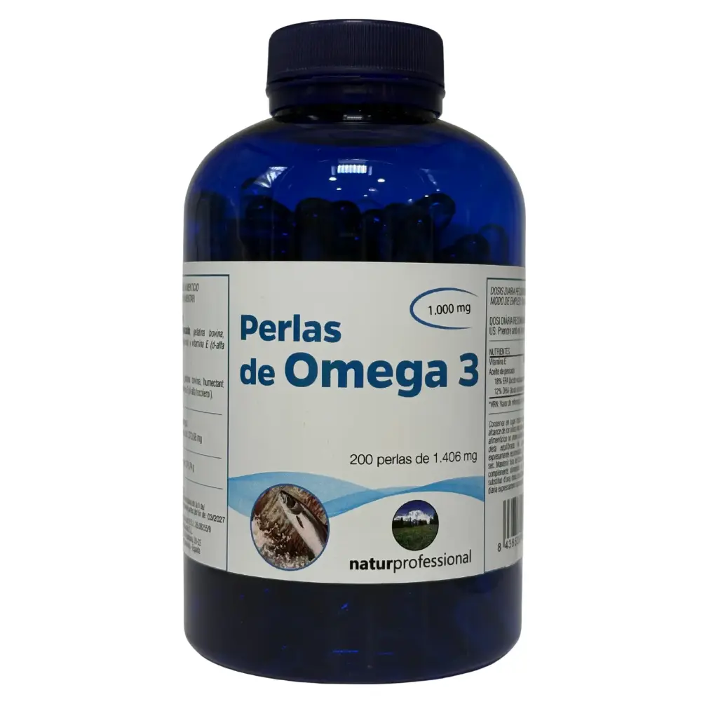 Suplemento dietético Omega 3 200 perlas de 1406 mg 