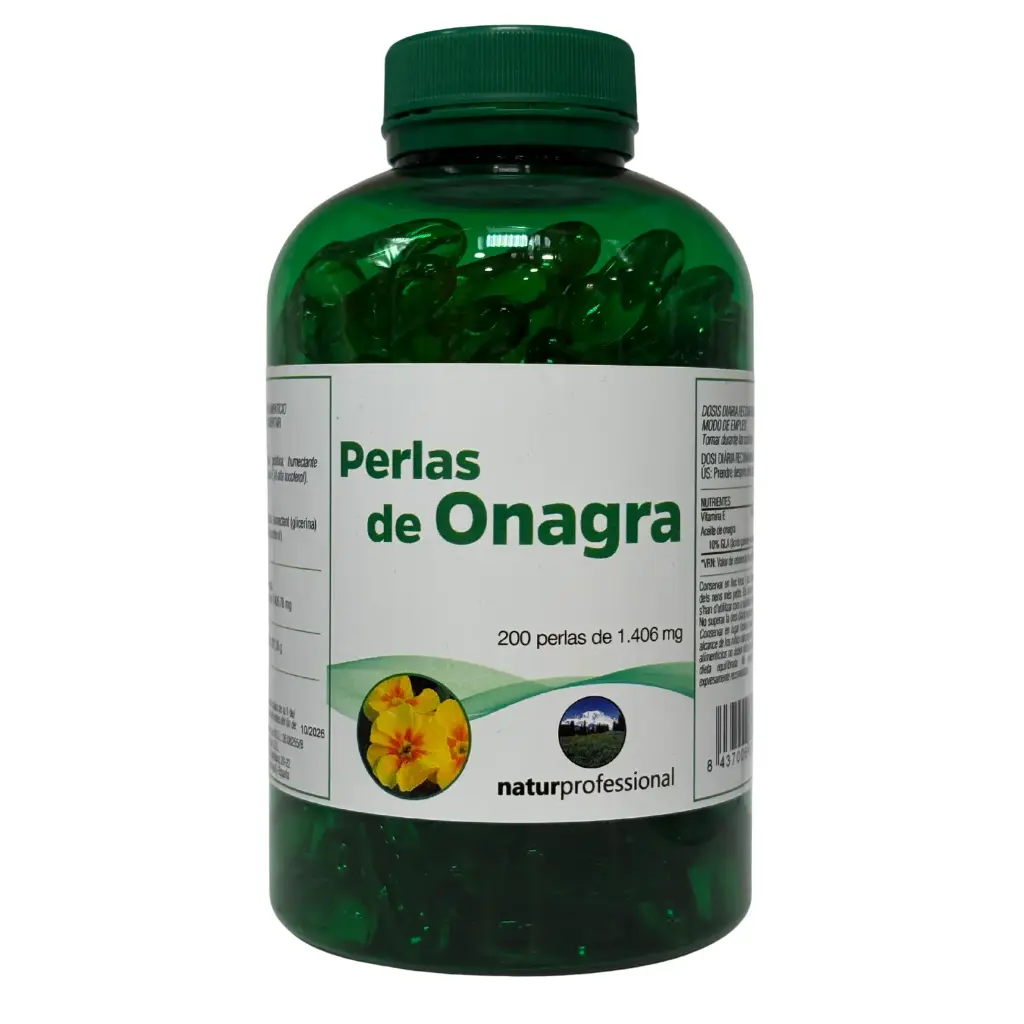 Suplemento dietético Onagra 200 perlas de 1.406 mg