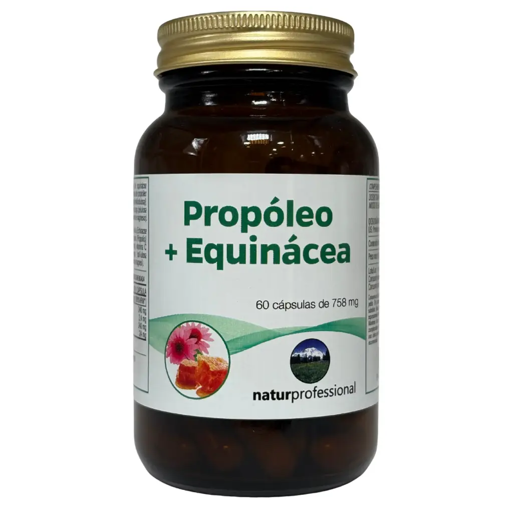Suplemento dietético Propóleo + Equinácea 60cáp. de 758mg.