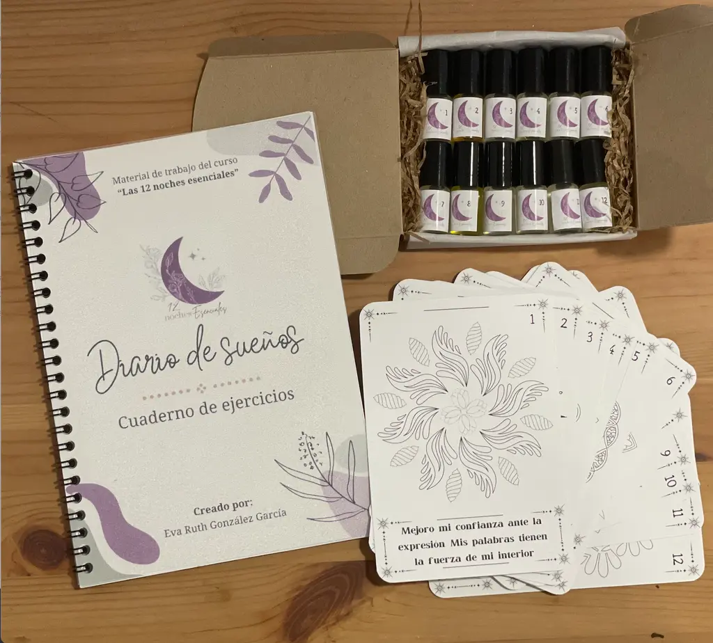 Set para el Curso de Aromaterapia Emocional y las 12 Noches Esenciales