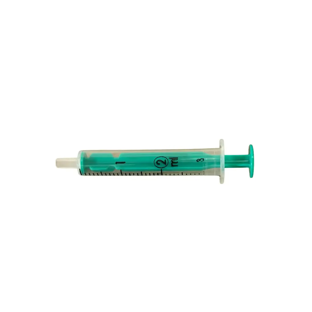 Jeringuilla desechable estéril,  2 ml