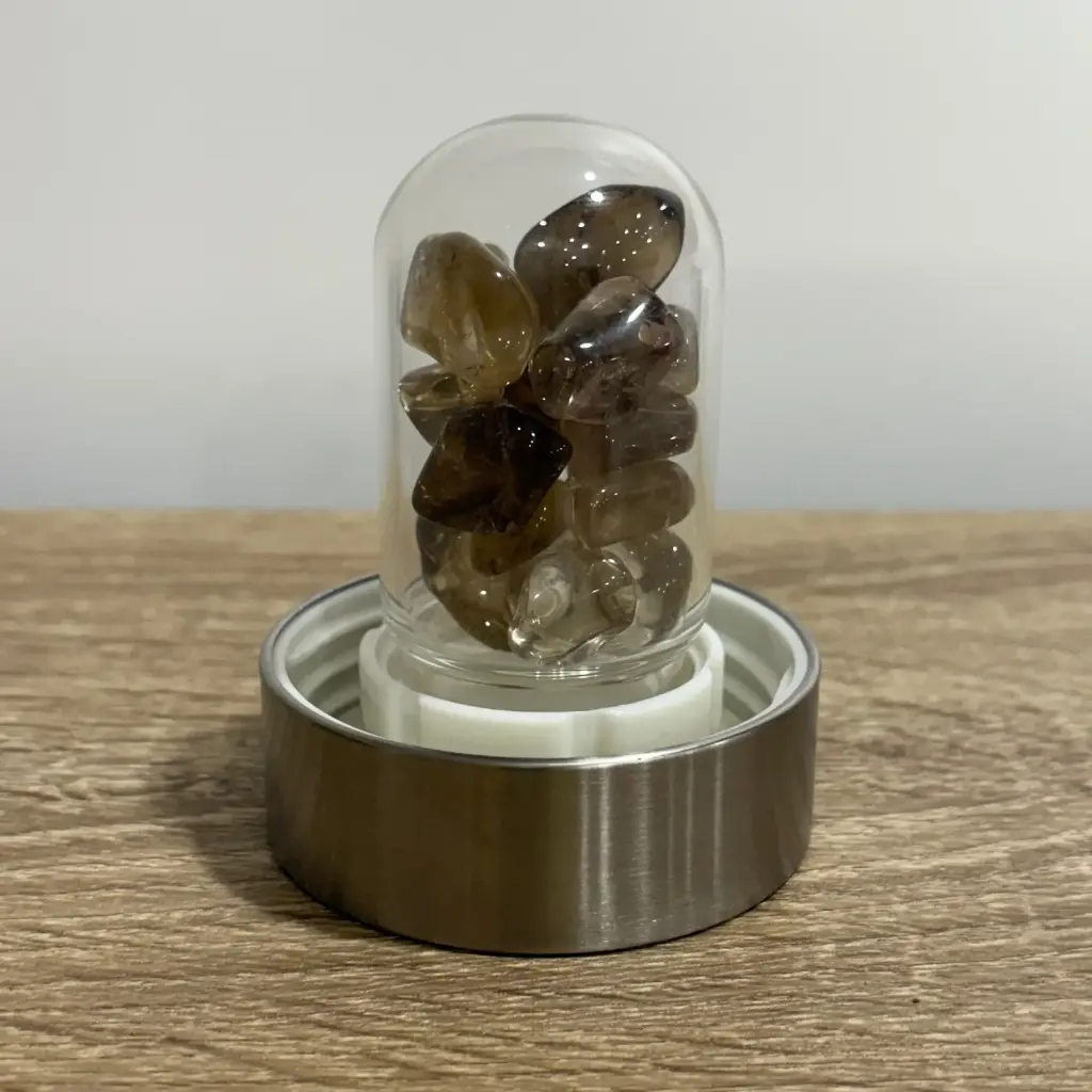 Cuarzo ahumado para botella  vitalizadora de agua.