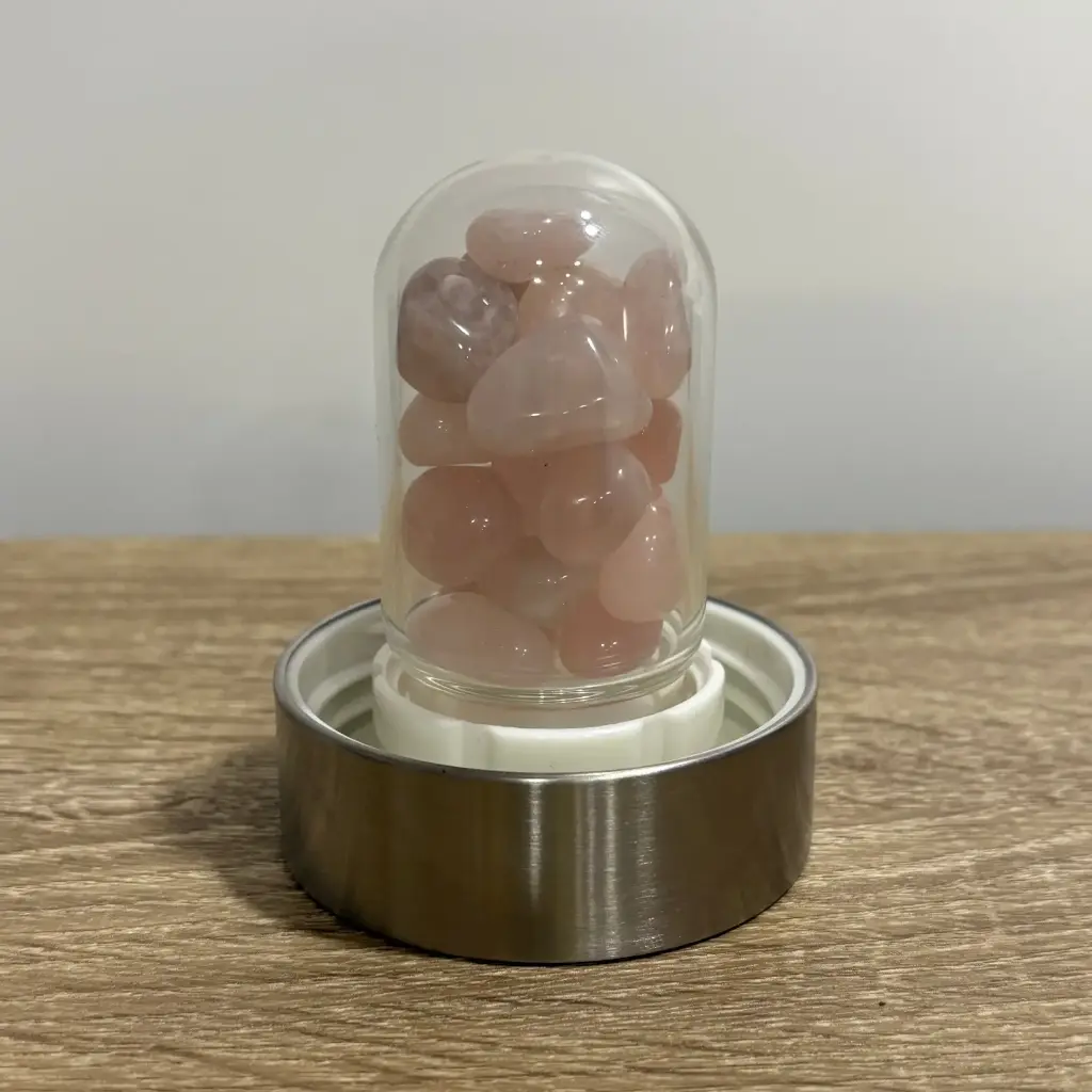 Cuarzo Rosa para botella  vitalizadora de agua.