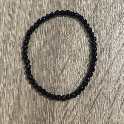 Pulsera de  Obsidiana 4mm
