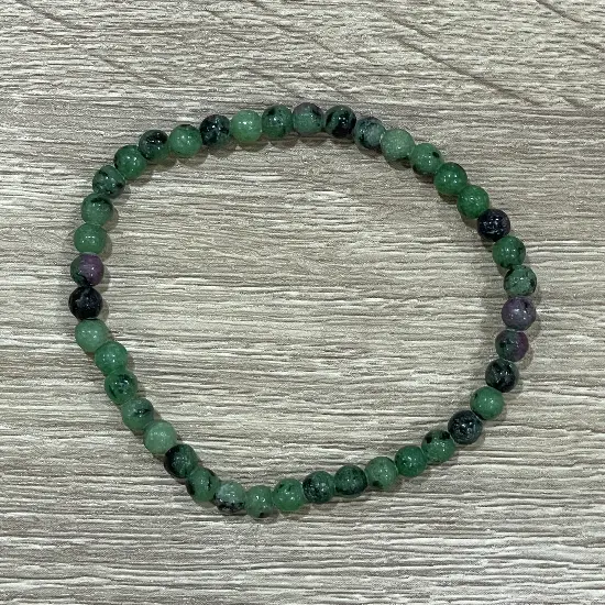 Pulsera Rubí con Zoisita 4 mm