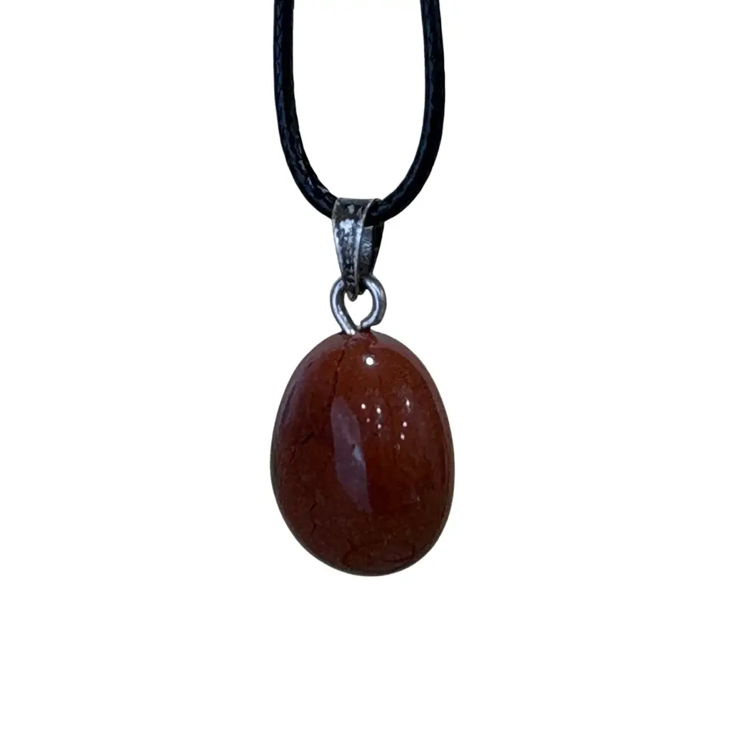 Colgante pequeño Jaspe Rojo (engarce plata)