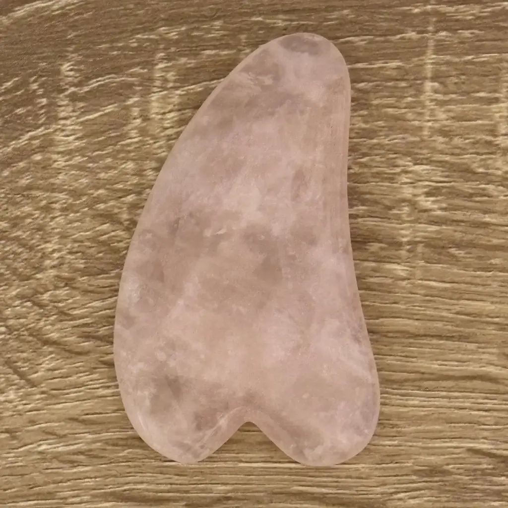 Gua Sha Cuarzo rosa