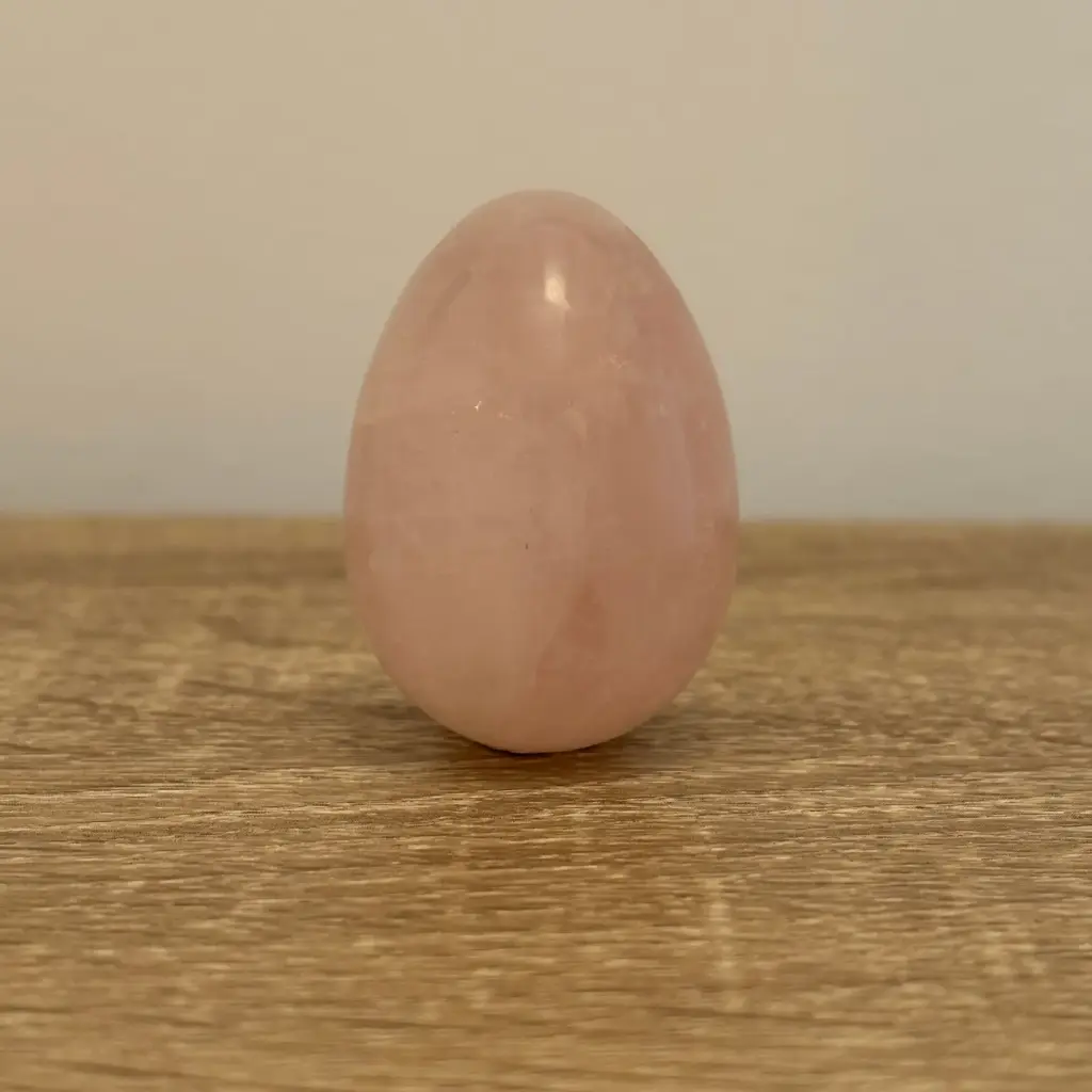 Huevo Cuarzo Rosa 35x50 mm perforado