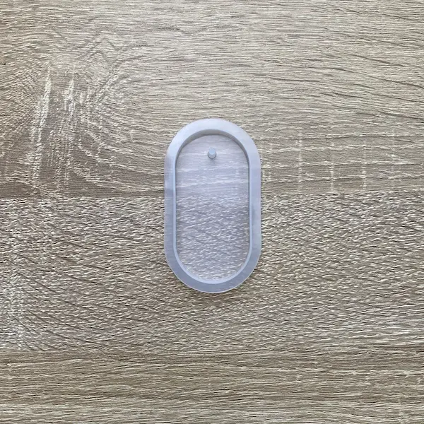 Molde de silicona ambientador ovalado liso