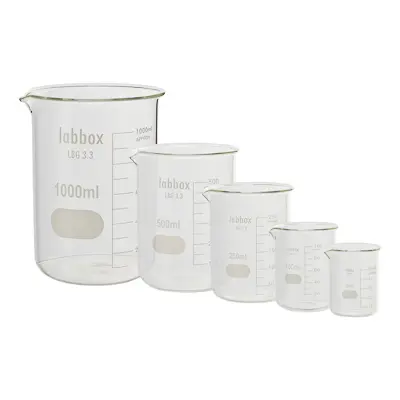 Vaso precipitado medidor de vidrio