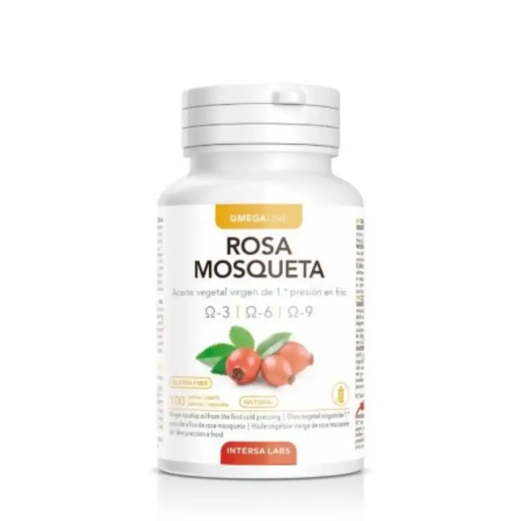 Aceite Vegetal Virgen de Rosa Mosqueta 100 perlas
