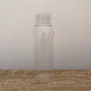 Botella transparente 100ml tapón flip-top