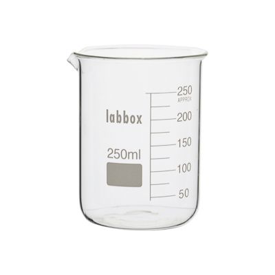 Vaso precipitado medidor de vidrio, 250ml