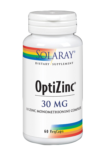 Optizinc (Zn+ B6) 60 VegCaps. Solaray
