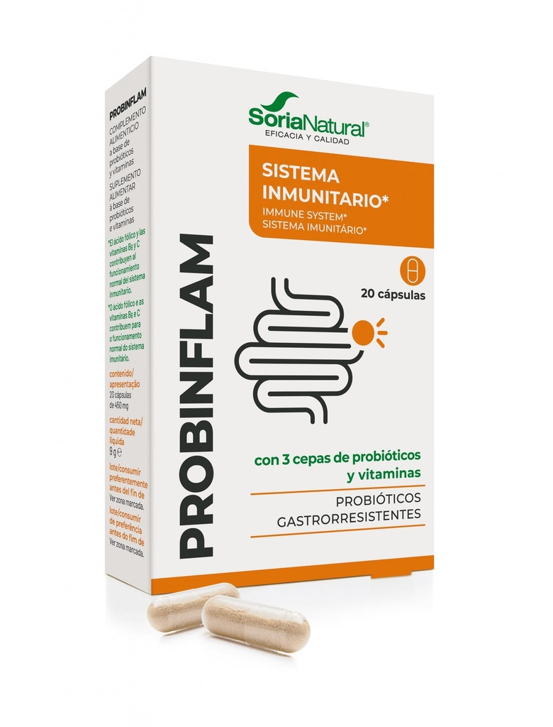 Probinflam 20 caps. Soria Natural