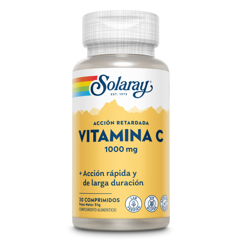 Vitamina C 1000 mg 30 comprimidos Solaray