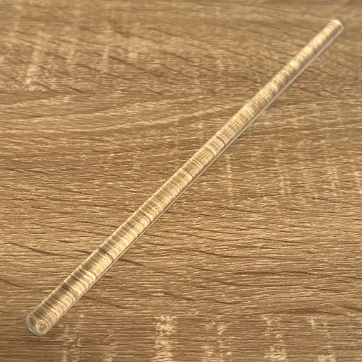 [ME016] Varilla de vidrio para agitación con bordes redondeados.7mmx200mm