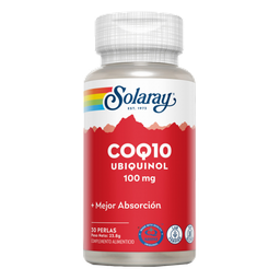[PD024] CoQ10 Ubiquinol 100 mg 30 perlas Solaray