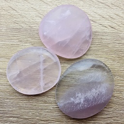 [MI073] Rodado plano Cuarzo Rosa, precio unidad