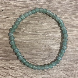 [MI252] Pulsera de Cuarzo verde 4mm