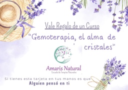 Vale regalo: Curso &quot;Gemoterapia 1, el Alma de los cristales&quot;