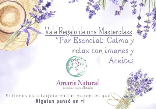 [VALEV3] Vale regalo: MasterClass "Par esencial: Calma y relax con imanes y aceites esenciales"