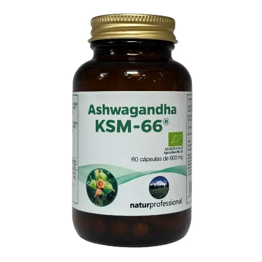 [NP040] Suplemento dietético Ashwagandha ksm-66 60 cap DE 600 gr