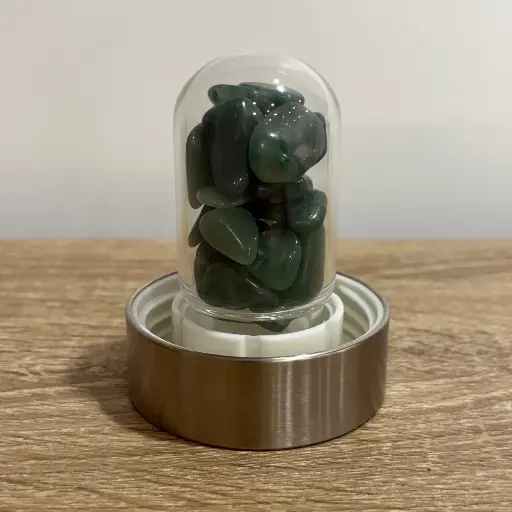 [MI194] Cuarzo Verde para botella  vitalizadora de agua.