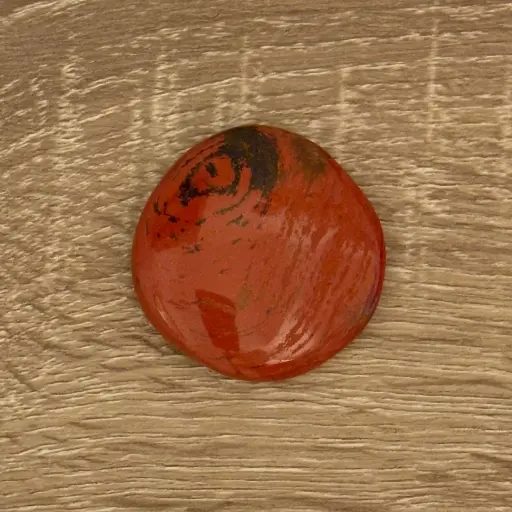 [MI089] Rodado plano Jaspe Rojo