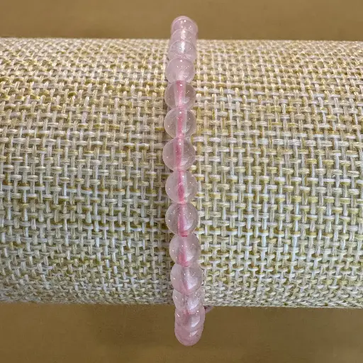 [MI253] Pulsera Cuarzo rosa