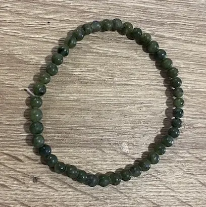 [MI247] Pulsera Jade canadiense  4 mm