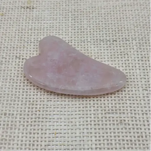 [MI026] Gua Sha Cuarzo Rosa, masajeador