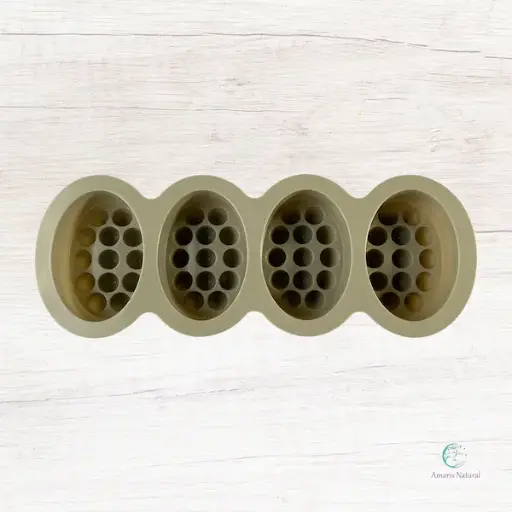 [MO013] Molde de silicona para 4 jabones para masaje