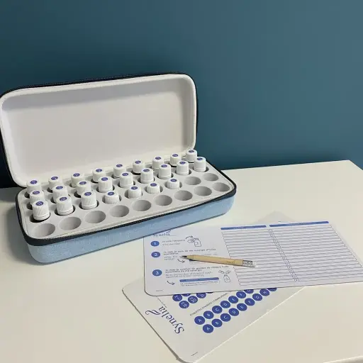 [KIT026] Kit Synelia, estuche para 36 Ae. color azul