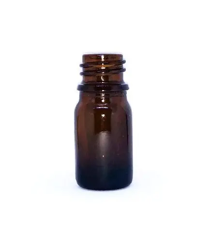 Botella ámbar vidrio
