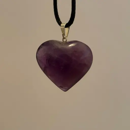 [MI376] Colgante corazón de Amatista
