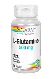 [PD043] L-Glutamine 500 mg 50 VegCaps. Solaray
